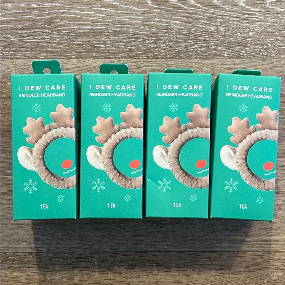 I Dew Care Reindeer Headband Set of 4 - Picture 3 of 3